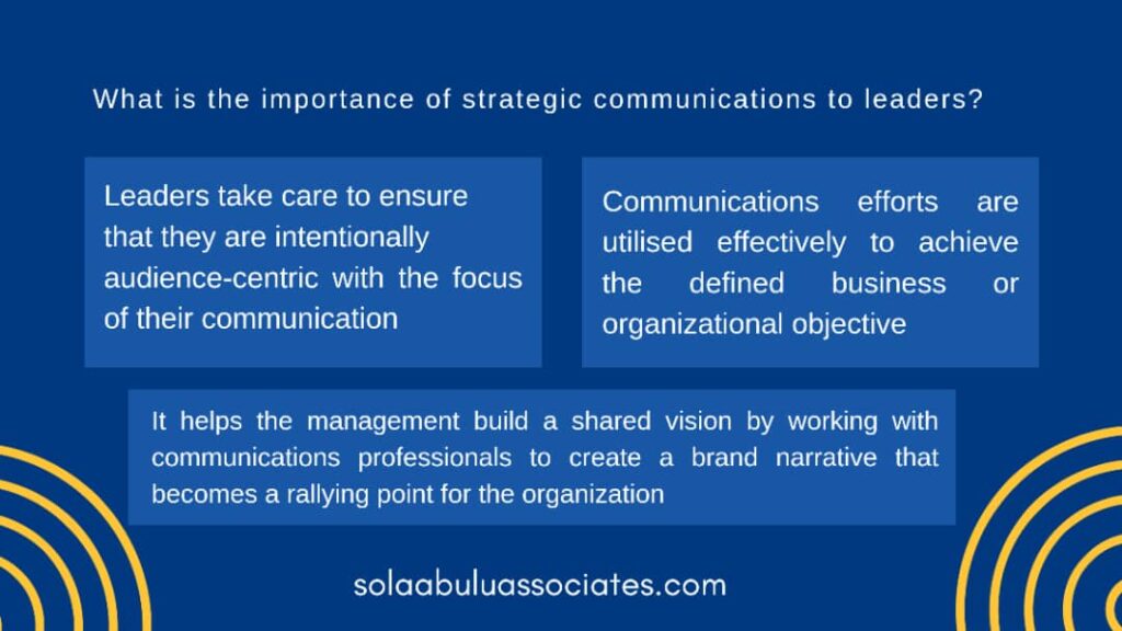 3 importance of strategic communications to leaders