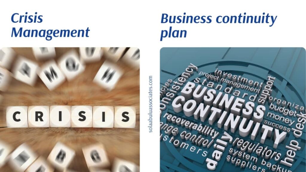 what is the difference between crisis management and business continuity plan